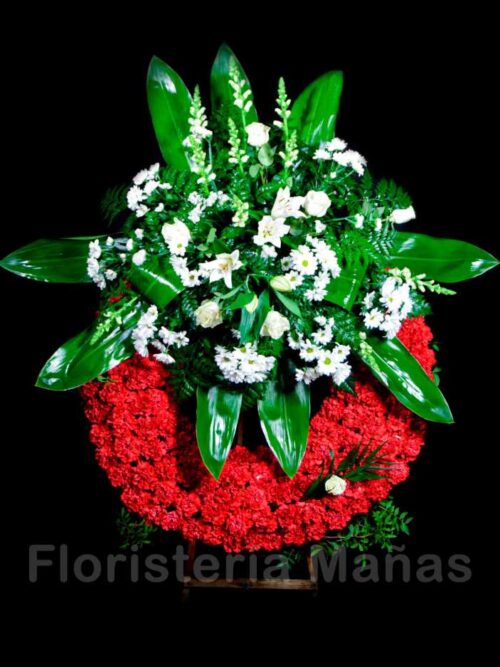 corona funeraria flor variada